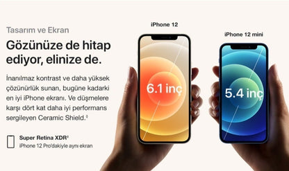 Apple iPhone 12 64 GB Mavi Orjinal APPLE Türkiye Garantili