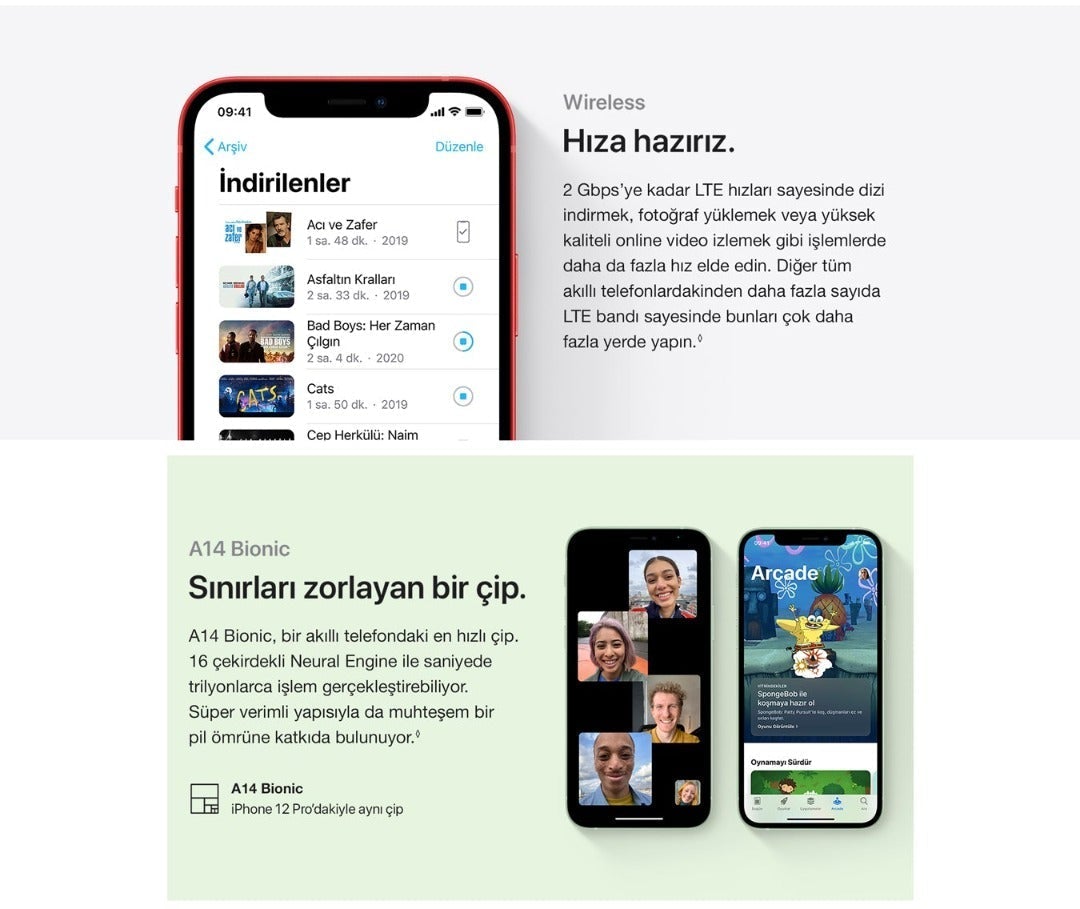 Apple iPhone 12 64 GB Siyah Orjinal APPLE Türkiye Garantili