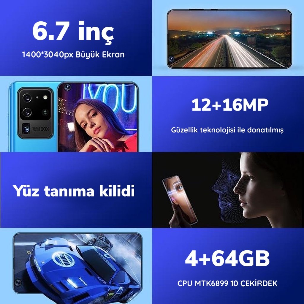 Süper Copy S20 Ultra 5G 64GB HAFIZA