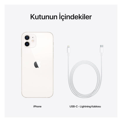 Apple iPhone 12 64 GB Beyaz Orjinal APPLE Türkiye Garantili