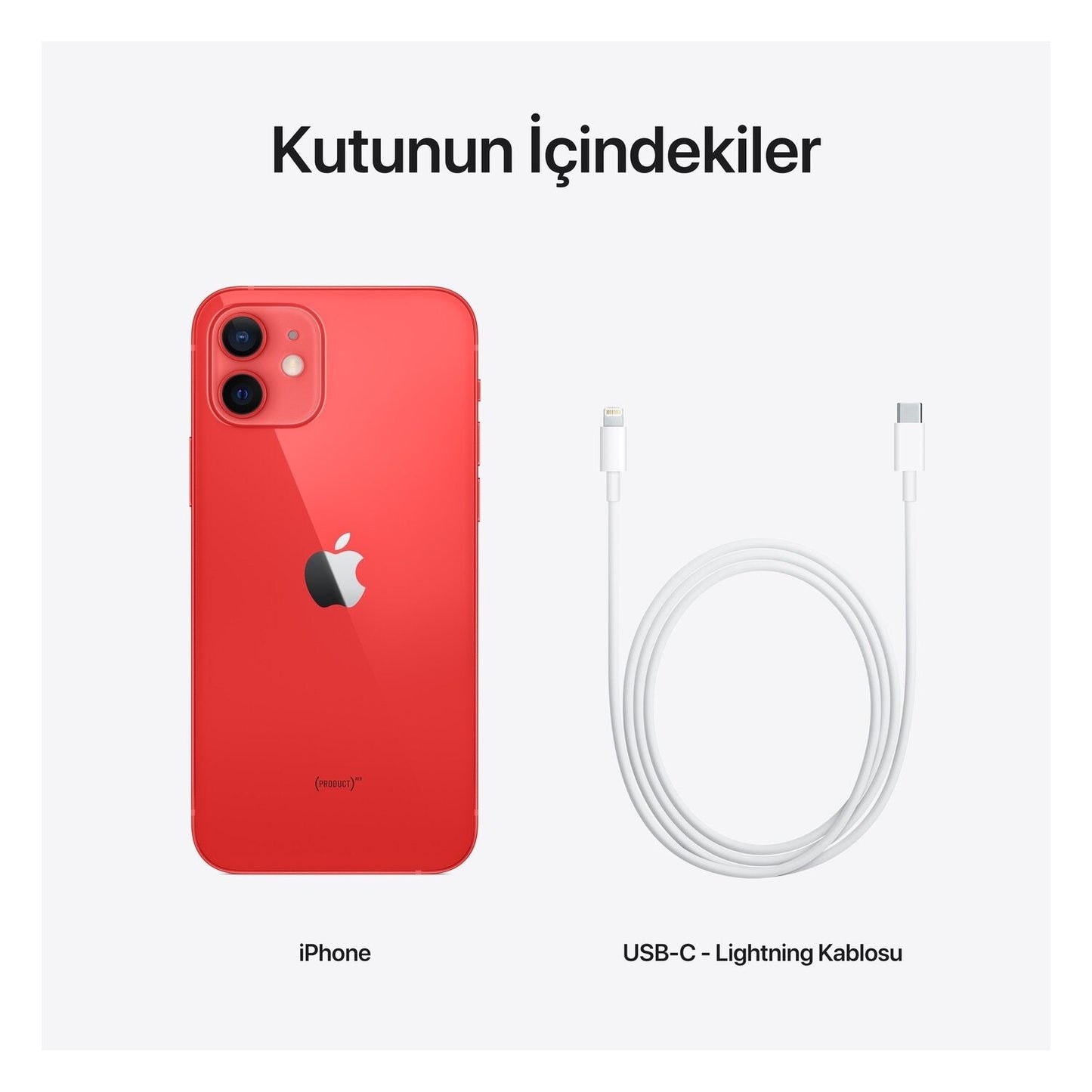 Apple iPhone 12 64 GB Kırmızı Orjinal APPLE Türkiye Garantili