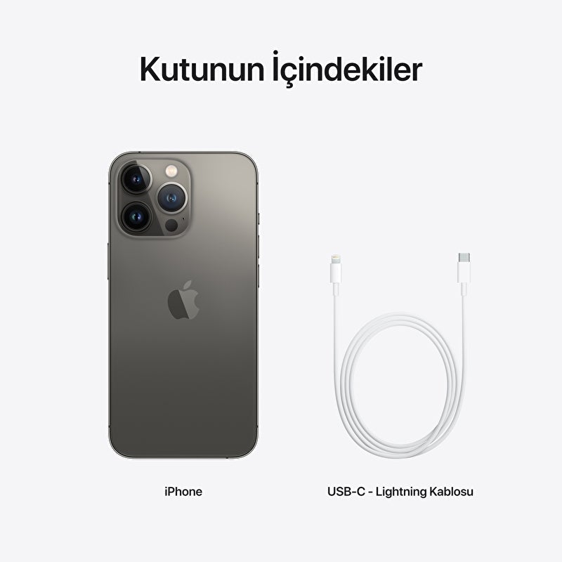 Apple iPhone 13 Pro Max 128 GB Grafit Orjinal APPLE Türkiye Garantili