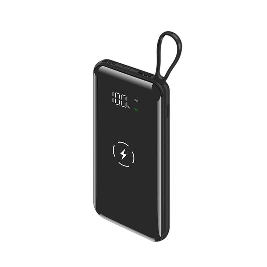 50000mAh Kablosuz Güç Bankası Dijital Ekran 2 USB Çıkışı Taşınabilir Hızlı Şarj